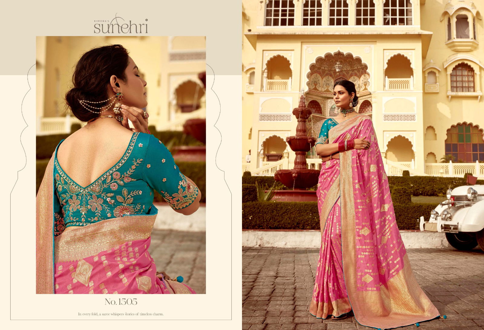 Rang Mahal By Kimora Dola Silk Wedding Wear Saree Wholesale Market In Surat